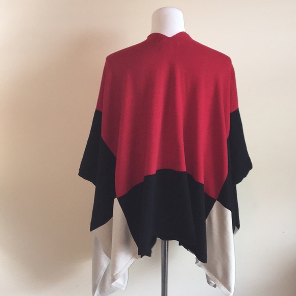 Color block cotton cape 🌸 - Picture 3 of 8